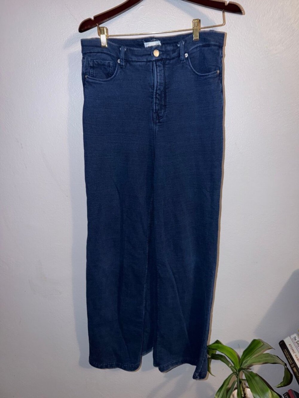 Good American Jeanius Faux Denim Sweatpants
